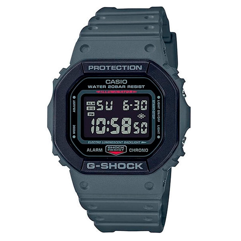 Relogio Masculino Casio G Shock DW 5610SU 8DR Classico Quadrado na Cor Cinza Relogio Masculino Casio G Shock DW 5610SU 8DR Classico Quadrado na Cor Cinza CASIO
