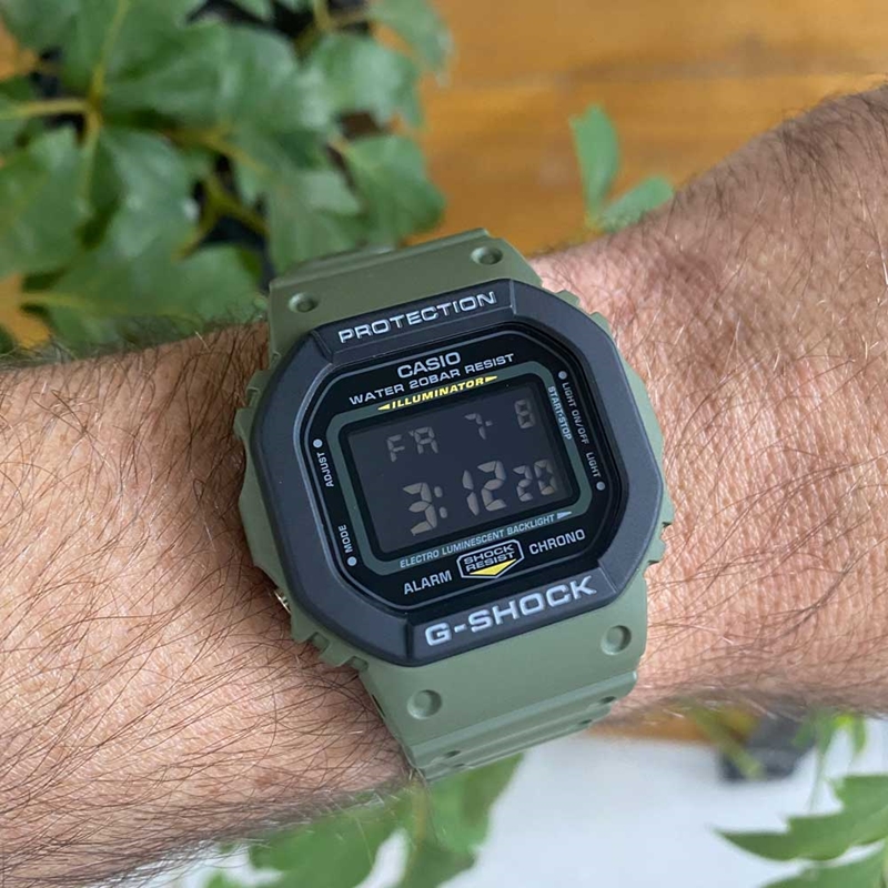 Casio g shock verde deals