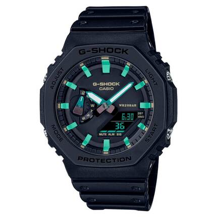 Relogio Masculino Casio G Shock Carbon Core Guard Preto GA 2100RC 1ADR Analogico E Digital Relogio Masculino Casio G Shock Carbon Core Guard Preto GA 2100RC 1ADR Analogico E Digital CASIO